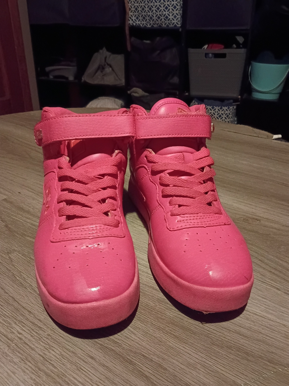 Fila Women  High-Top Sneakers in Hot Pink